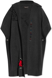 Zadig & Voltaire Inna cashmere hoodie cardigan Zadig & Voltaire , Gray , Dames - M/L,Xs/S