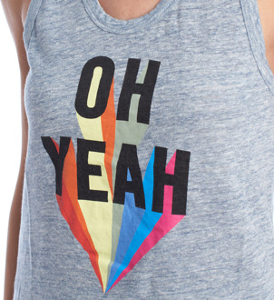 Zadig & Voltaire Oh Yeah dames T-shirt zonder mouwen SJTR7001F Grijs