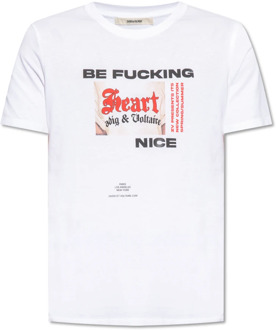 Zadig & Voltaire Ted bedrukt T-shirt Zadig & Voltaire , White , Heren - M,S