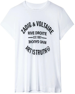 Zadig & Voltaire Veelzijdig Dames T-Shirt Zadig & Voltaire , White , Dames - L,M,S