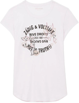 Zadig & Voltaire Witte T-shirts en Polos Zadig & Voltaire , White , Dames - L,M,S