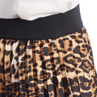 Zadig & Voltaire WJCD0302F Geplooide midirok voor dames Bruin