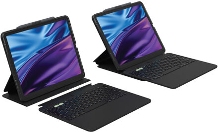 ZAGG Pro Keys 2 keyboard bookcase voor de Apple iPad Air 13 inch (2025) M3 / (2024) M2 - AZERTY / FR - Zwart