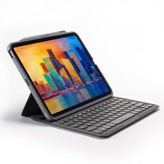 ZAGG Pro Keys Apple iPad Pro (2021/2020) 12.9 inch Toetsenbord Hoes QWERTY Grijs