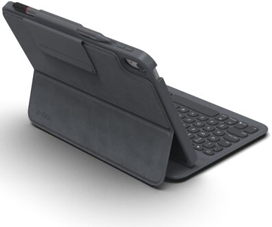 ZAGG Pro Keys Keyboard Bookcase voor de Apple iPad 11 (2025) 11 inch A16 / iPad 10 (2022) 10.9 inch - Zwart / Grijs - 1 inch