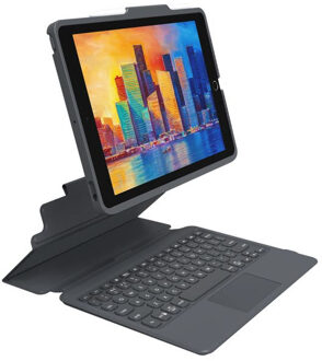ZAGG Pro Keys Wireless Keyboard With Trackpad Bookcase iPad 10.2 inch (2019 / 2020 / 2021) grey Grijs (Space Gray)