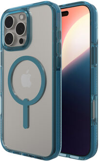 ZAGG Santa Cruz Snap Case met MagSafe voor de Apple iPhone 16 Pro Max - Clear / Blue Transparant