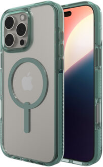 ZAGG Santa Cruz Snap Case met MagSafe voor de Apple iPhone 16 Pro Max - Clear / Green Transparant