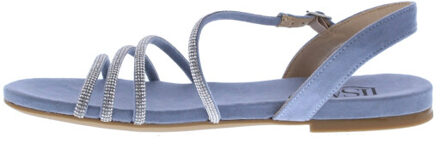 Zaila strass sandaal | maat: | kleur: | dames sandalen Lichtblauw - 37
