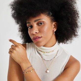 Zain collier 18k goud afwerking Wit