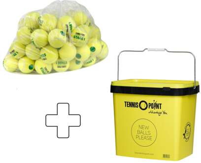 Zak 60 stuks Stage 1 Plus ballenemmer geel - nosize