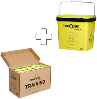 Zak 72 stuks Training geel - nosize