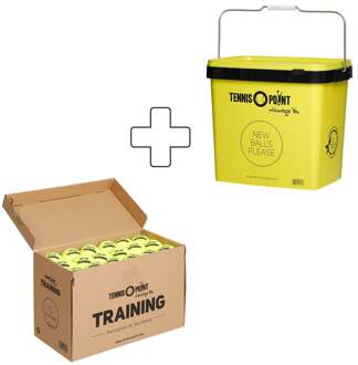 Zak 72 stuks Training geel - nosize