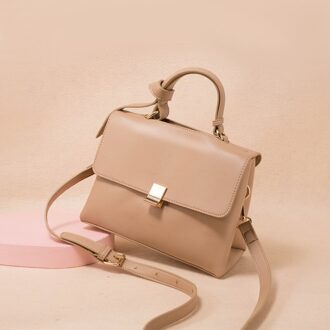 Zak Herfst Winter Tij Ck Handtas Vrouwelijke Temperament Netto Rode Schoudertas Niche Retro Messenger Bag khaki