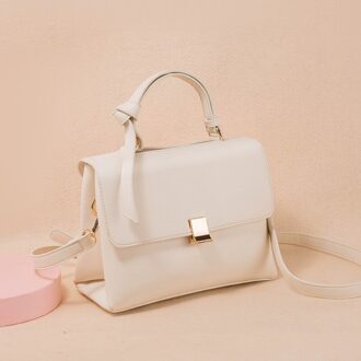 Zak Herfst Winter Tij Ck Handtas Vrouwelijke Temperament Netto Rode Schoudertas Niche Retro Messenger Bag uit-wit