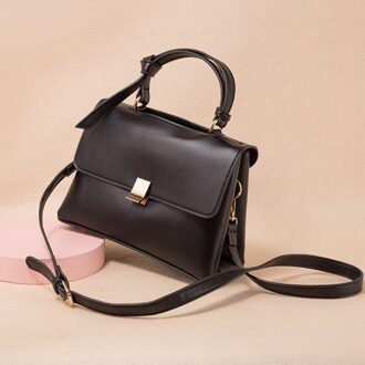 Zak Herfst Winter Tij Ck Handtas Vrouwelijke Temperament Netto Rode Schoudertas Niche Retro Messenger Bag zwart