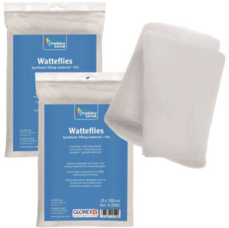 Zak met Wattenvlies 200 grams - vulmateriaal - 25 x 200 cm - hobbymateriaal