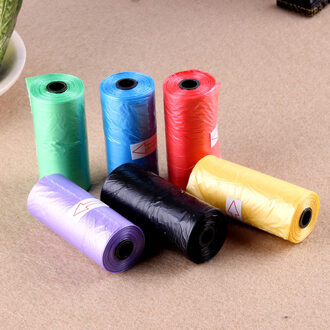 Zak Plastic Huisdier Afval Hond Levert Hond Pick-Up 6 Rolls/90 pcs Kak Honden Kat Puppy Refill schoon Vuilnis Pooper Tassen