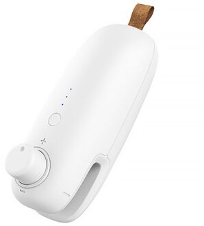 Zak Sealer, Mini Draagbare Handheld Warmte Sealer, Keuken Sluitmachine Voor Chip Zakken, Plastic Voedsel Opslag Zakken wit