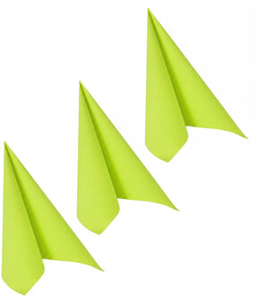 Zakdoek in fel groene kleur 33x33 cm