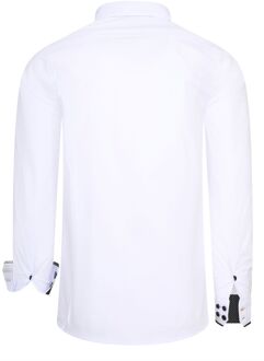 Zakelijk overhemd in een casual design met stretcheffect Wit