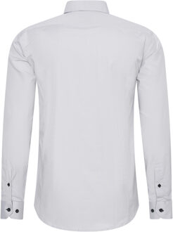 Zakelijk overhemd Slim Fit Premium Katoen-Stretch Grijs - 3XL