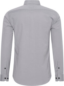 Zakelijk overhemd Slim Fit Premium Katoen-Stretch Grijs - 4XL