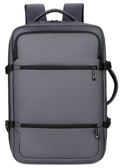 Zakelijke Heren Rugzakken Multifunctionele Waterdichte Mannen Tas Usb Opladen Leisure Rugzak Voor Laptop 15'6 grijs