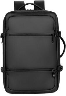 Zakelijke Heren Rugzakken Multifunctionele Waterdichte Mannen Tas Usb Opladen Leisure Rugzak Voor Laptop 15'6 zwart