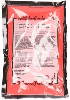 Zakje Holi kleurpoeder - rood - 100 gram - feestartikelen - Heilig Indiaas kleurenpoeder