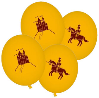 Zakje met 16x stuks Ridders feest thema ballonnen