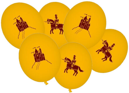 Zakje met 24x stuks Ridders feest thema ballonnen