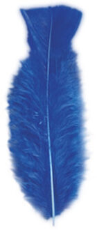 Zakje met 50 veertjes blauw