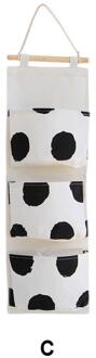 Zakken Zwart Wit Serie Opknoping Zak Muur Katoen Linnen Doek Opbergtas Nordic Eenvoudige Stijl Huishoudelijke Opknoping Zakken Fun 3