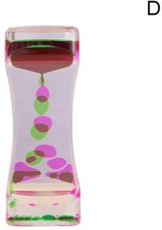Zand Zandlopers Dubbele Kleur Drijvende Olie Vloeibare Visuele Motion Timer Bureau Ornament Glas Acryl Klok Autistische Zintuiglijke Speelgoed