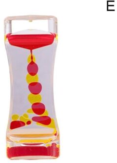 Zand Zandlopers Dubbele Kleur Drijvende Olie Vloeibare Visuele Motion Timer Bureau Ornament Glas Acryl Klok Autistische Zintuiglijke Speelgoed