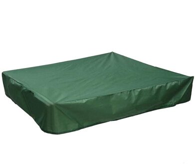 Zandbak Cover Vierkante Stofdicht Zandbak Cover Met Koord Waterdichte Zandbak Zwembad Cover Groen 120X120Cm