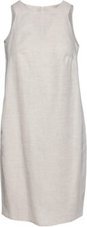 Zandkleurige mouwloze zakjurk - EU 36 / UK 8