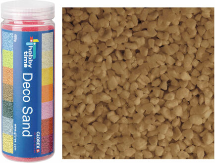 zandkorrels/kleine kiezelsteentjes - 3x - beige - 480 gram - vulmateriaal