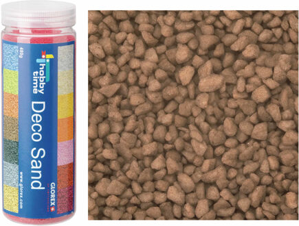 zandkorrels/kleine kiezelsteentjes - bruin - 480 gram - vulmateriaal