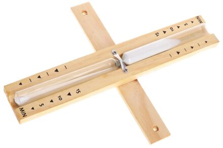 Zandloper 15 Minuten Muur Gemonteerde Roterende Sauna Houten Zandloper Wit Zand Timer