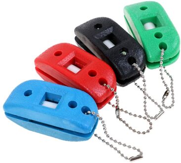 Zandsteen Ijshockey Schoen Double Side Puntenslijper Ice Skate Blade Hockey Slijpen Oliesteen Draagbare Met Opknoping Opbergtas