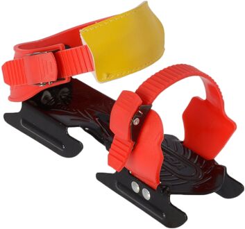 Zandstra Sport Bob Glij-ijzers DeLuxe Junior (verstelbaar) rood - geel - zwart - 1-SIZE