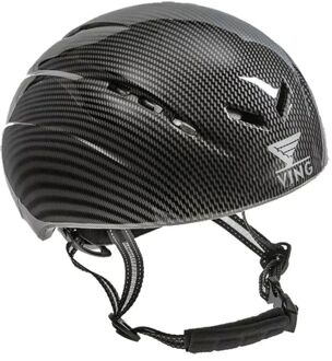 Zandstra Sport Ving Schaats Helm zwart - donker grijs - 54-58