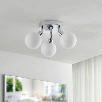 Zaniba plafondlamp, chroom, rond