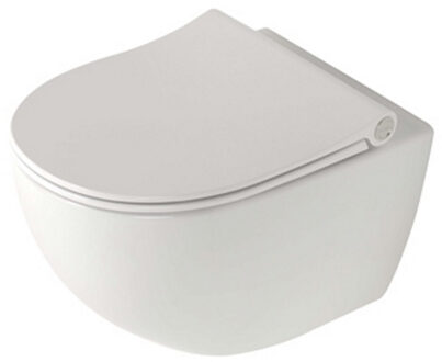 Zano randloos toilet diepspoel met softclose zitting wit