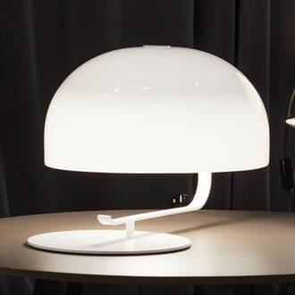 Zanuso - Retro tafellamp in wit