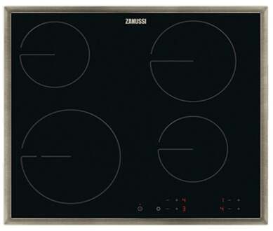 Zanussi ZHRN642X Keramische inbouwkookplaat Zwart