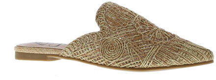 Zaray muil spits raffia | maat: | kleur: | dames sandalen Klaproos - 40