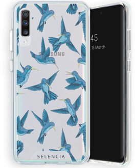 Zarya Fashion Extra Beschermende Backcover Samsung Galaxy A70 hoesje - Birds